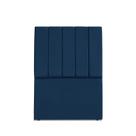 Cabeceira Estofada Solteiro Carla 90cm Suede Azul Marinho