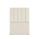 Cabeceira Estofada Solteiro Carla 90cm Suede Bege