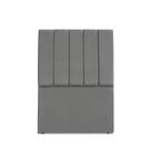 Cabeceira Estofada Solteiro Carla 90cm Suede Cinza