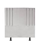 Cabeceira Estofada Solteiro Grécia 90cm Suede Cinza claro