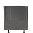Cabeceira Estofada Solteiro Grécia 90cm Suede Cinza-Escuro