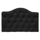 Cabeceira Estofada Suspensa Imperatriz 160 cm Queen Size Suede Preto - Amarena Móveis