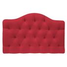 Cabeceira Estofada Suspensa Imperatriz 160 cm Queen Size Suede Vermelho - Amarena Móveis