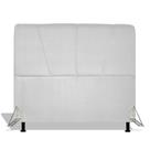 Cabeceira Estofada Topázio 90 cm Para Cama Box Quarto Solteiro Luxo Sintético Branco Cabeceira Estofada Topázio 90 cm Para Cama Box Quarto Solteiro Luxo Sintético Branco