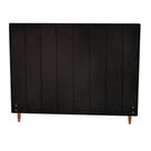 Cabeceira Estofada Vitória para Cama Box Casal Queen Size Suede Preto 158cm JBF Cabeceira Estofada Vitória para Cama Box Casal Queen Size Suede Preto 158cm JBF