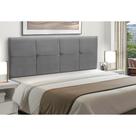 Cabeceira Estofados Casal King Quarto 1,95cm Poliana Suede Cinza Madelina Decor Cabeceira Estofados Casal King Quarto 1,95cm Poliana Suede Cinza Madelina Decor