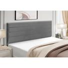 Cabeceira Estofados Casal Queen Quarto 1,64cm Talita Suede Cinza Madelina Decor