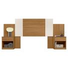 Cabeceira Extensivel Araguaia 255 Cm Freijo Cinza Off White Flex Moval