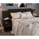 Cabeceira Extensível Cama Solteiro, Casal E Queen Com Mesa De Cabeceira Maceió Amêndoa Cabeceira Extensível Cama Solteiro, Casal E Queen Com Mesa De Cabeceira Maceió Amêndoa