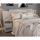 Cabeceira Extensível Cama Solteiro, Casal e Queen com Mesa de Cabeceira Maceió Poliman Móveis Cabeceira Extensível Cama Solteiro, Casal e Queen com Mesa de Cabeceira Maceió Poliman Móveis