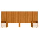 Cabeceira Extensivel Com 2 Mesas Laterais MDF Frida 315 cm MADETEC Cabeceira Extensivel Com 2 Mesas Laterais MDF Frida 315 cm MADETEC