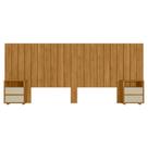 Cabeceira Extensivel Com 2 Mesas Laterais MDF Frida 315 cm MADETEC