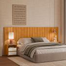 Cabeceira Extensível com Mesas Laterais Frida 156cm-255cm Linha Espazzo Madetec Cabeceira Extensível com Mesas Laterais Frida 156cm-255cm Linha Espazzo Madetec
