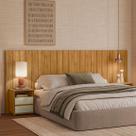 Cabeceira Extensível com Mesas Laterais Frida 156cm-255cm Linha Espazzo Madetec