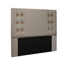 Cabeceira Genova Cama Box Casal 140cm Linho Rustico Areia - SSX Multicoisas