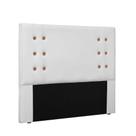 Cabeceira Gênova Para Cama Box Queen 160 Cm material sintético - D'rossi Cor Branco