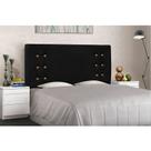 Cabeceira Gênova Para Cama Box Queen 160 cm Suede Preto S04 - D'Rossi
