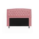 Cabeceira Geovana Solteiro 90 cm Suede Rosa