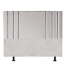 Cabeceira Grécia Cama Box Casal 160 cm Suede Cinza Claro