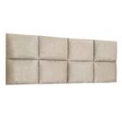 Cabeceira Grécia Estofada p/ cama Box Queen 160 cm - Areia