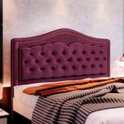 Cabeceira Holanda 1,40 2.0 c/ Design Retro Veludo Speciale Home