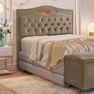 Cabeceira Holanda 195cm King Size Estofada Veludo Star Confort