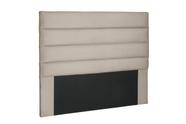 Cabeceira Horizontal 140cm Suede Bege La Italiana Box