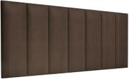 Cabeceira Imperial modular p/ cama box Casal 1,40 cm - Marrom