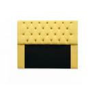 Cabeceira Italia King 185cm Suede Amarelo