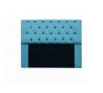 Cabeceira Italia King 185cm Suede Azul Turquesa