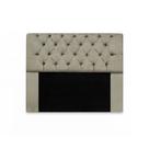Cabeceira Italia King 185cm Suede Bege