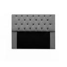 Cabeceira Italia King 185cm Suede Cinza