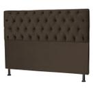Cabeceira Jade 100 Cm Para Cama Box Suede Marrom Claro
