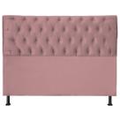Cabeceira Jade 120 Cm Para Cama Box Suede Rosa
