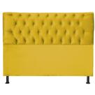Cabeceira Jade 120Cm Para Cama Box Solteiro Suede Amarelo