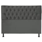 Cabeceira Jade 120Cm Para Cama Box Solteiro Suede Cinza