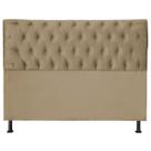 Cabeceira Jade 160 Cm Para Cama Box Suede Bege