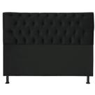 Cabeceira Jade 160Cm Para Cama Box Queen Suede Preto