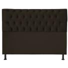 Cabeceira Jade 90Cm P/ Cama Box Solteiro Suede Marrom Claro