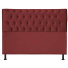 Cabeceira Jade 90Cm Para Cama Box Solteiro Suede Vermelho