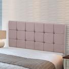 Cabeceira Julia Cama Box Casal 140cm Estofada em Veludo Rose Star Confort