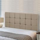 Cabeceira Julia Cama Box Casal 140cm Estofada Suede Bege Star Confort