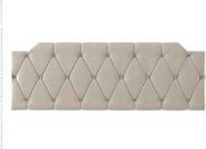 Cabeceira Kelly Box Estofada Painel Quarto Queen 1,60 Suspensa Almofadada Luxo Areia- PC MÓVEIS