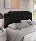 Cabeceira Kelly Suede Estofada para Cama Box de Casal 140x54cm Várias Cores