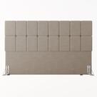 Cabeceira King 192cm Boucle Estofada Design Moderno para Quarto Linea Bege