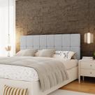 Cabeceira King 192cm Bouclé Estofada Design Moderno para Quarto Linea Cabeceira King 192cm Bouclé Estofada Design Moderno para Quarto Linea