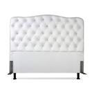 Cabeceira King 193 - Bello Box - Dunas Sintético Branco Cabeceira King 193 - Bello Box - Dunas Sintético Branco