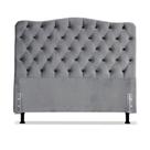 Cabeceira King 193 Bello Box Dunas Suede Cinza Cabeceira King 193 Bello Box Dunas Suede Cinza