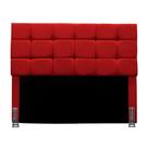 Cabeceira King 195 Cm Estofada Mali Em Suede Com Frame Vermelho