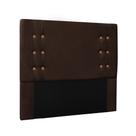 Cabeceira King 195cm Georgia Suede Café - Lucadi Home
